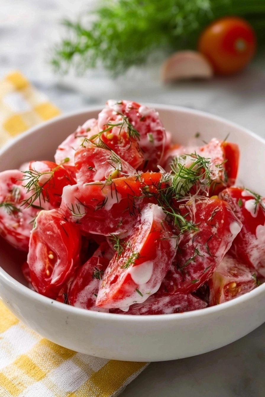 Tomato Garlic Salad