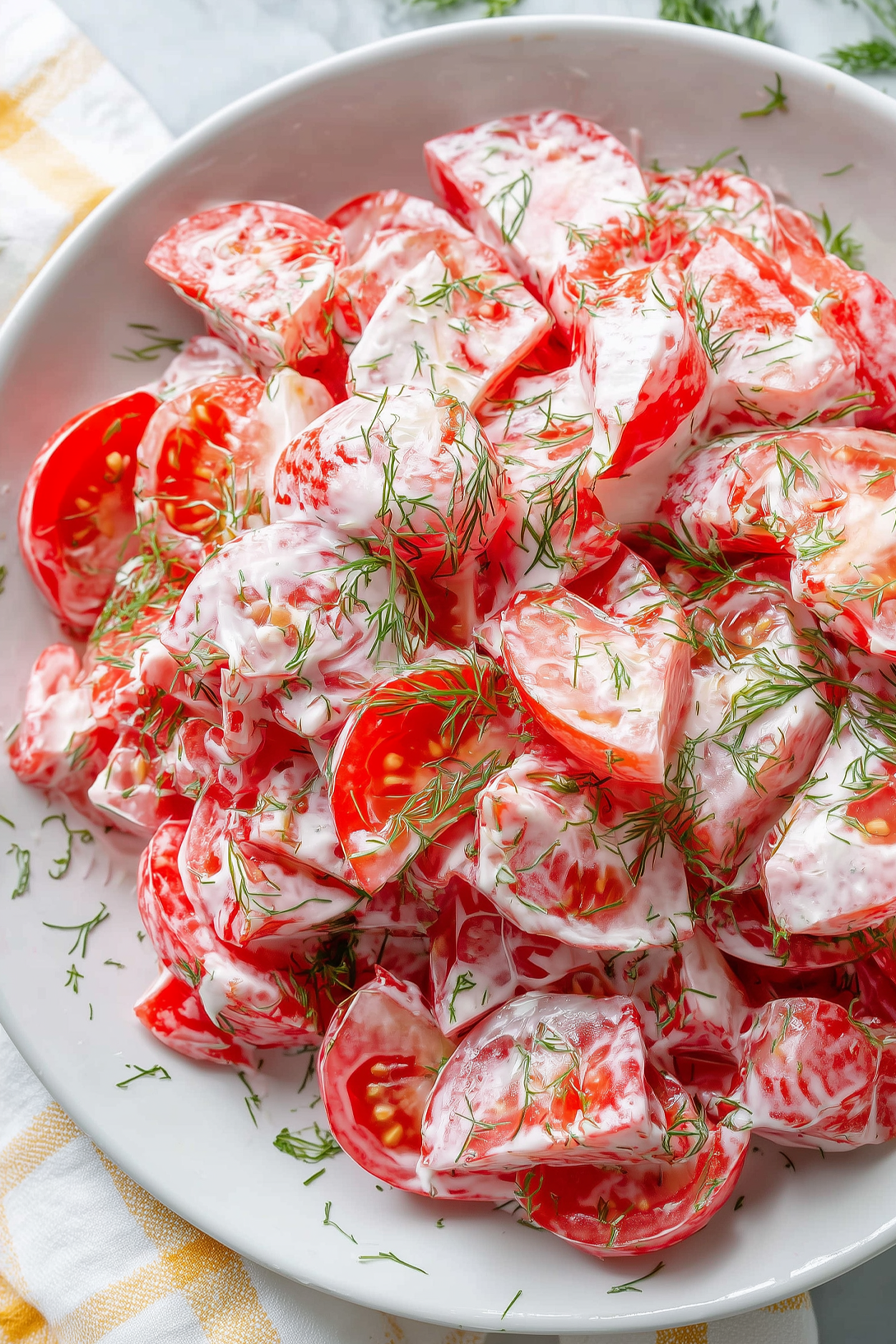 Tomato Garlic Salad