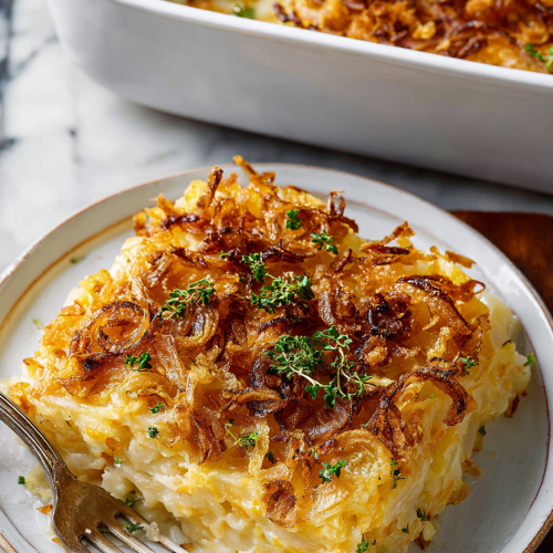 French Onion Funeral Potatoes