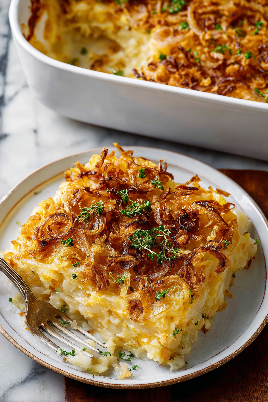 French Onion Funeral Potatoes