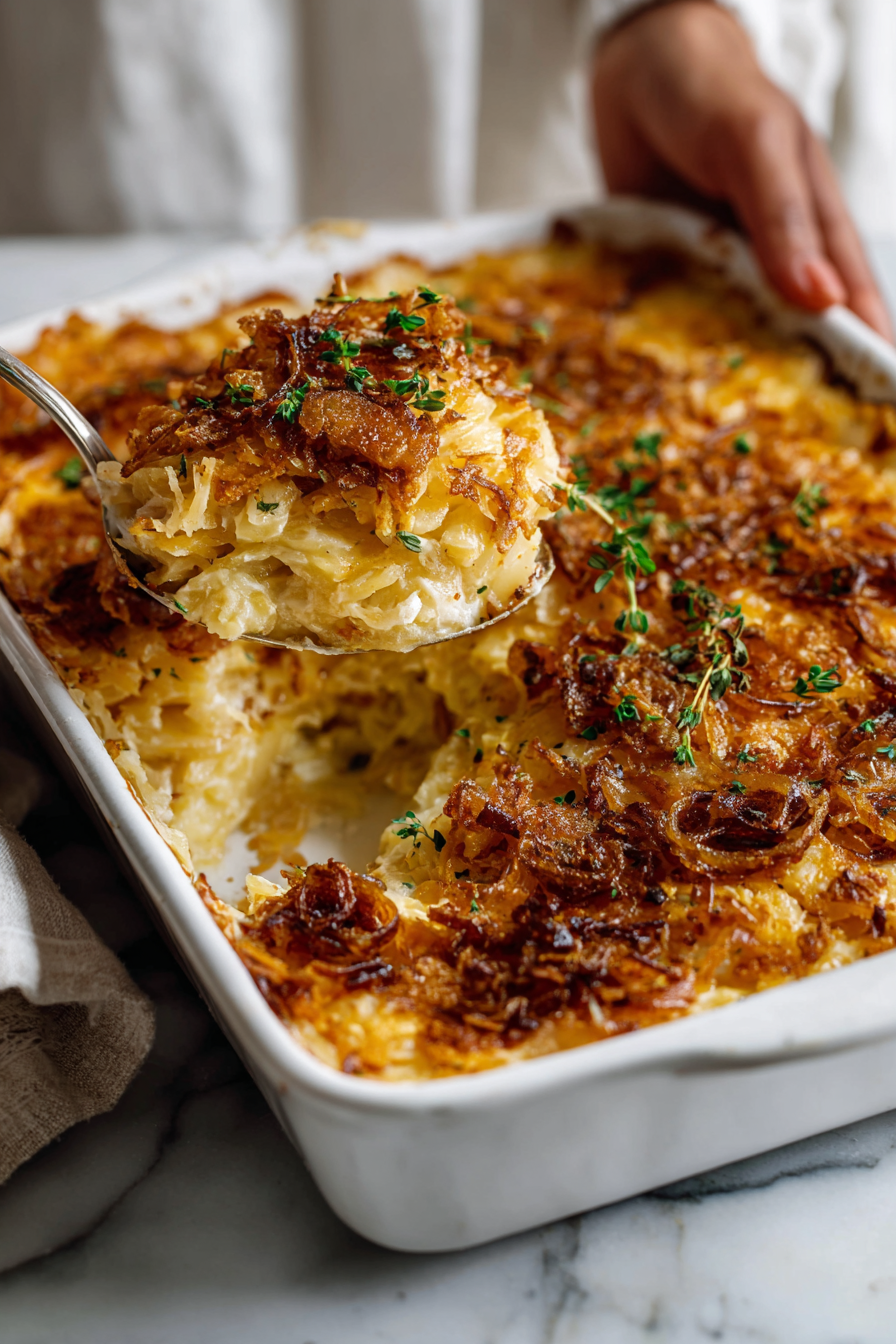 French Onion Funeral Potatoes