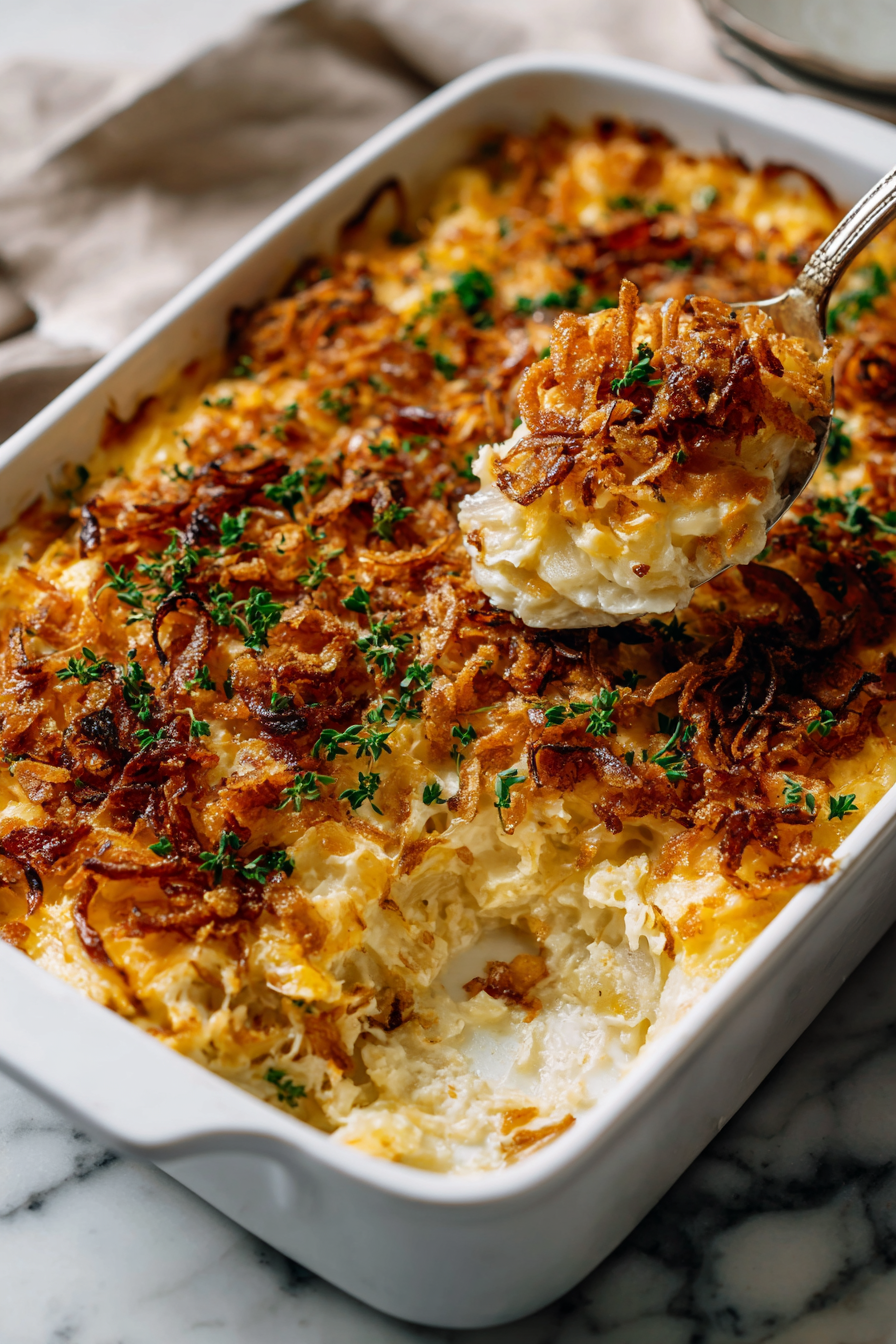 French Onion Funeral Potatoes