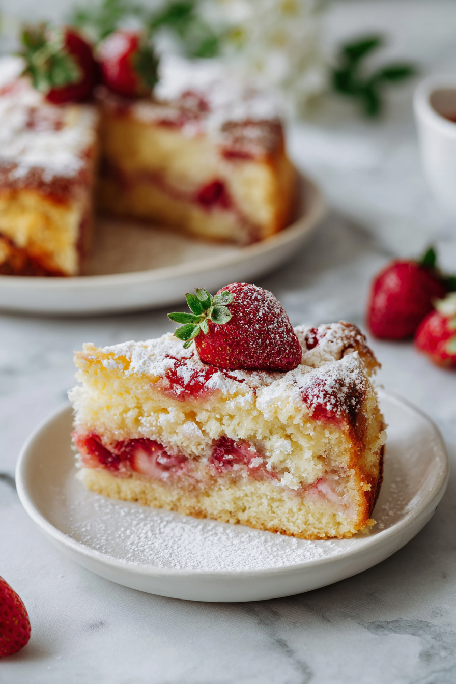 French Strawberry Cake