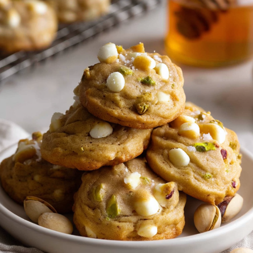 Salted Honey Pistachio Cookies