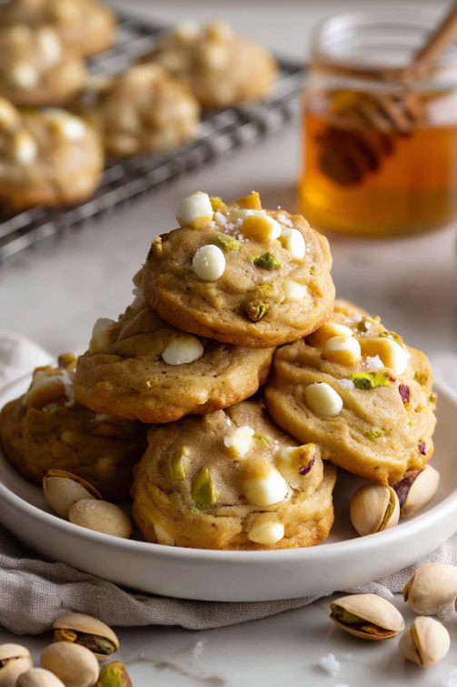 Salted Honey Pistachio Cookies