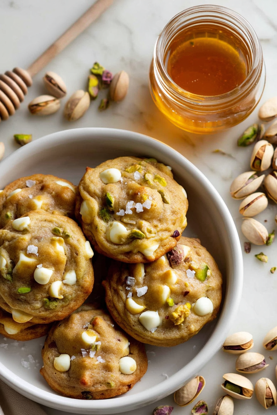 Salted Honey Pistachio Cookies