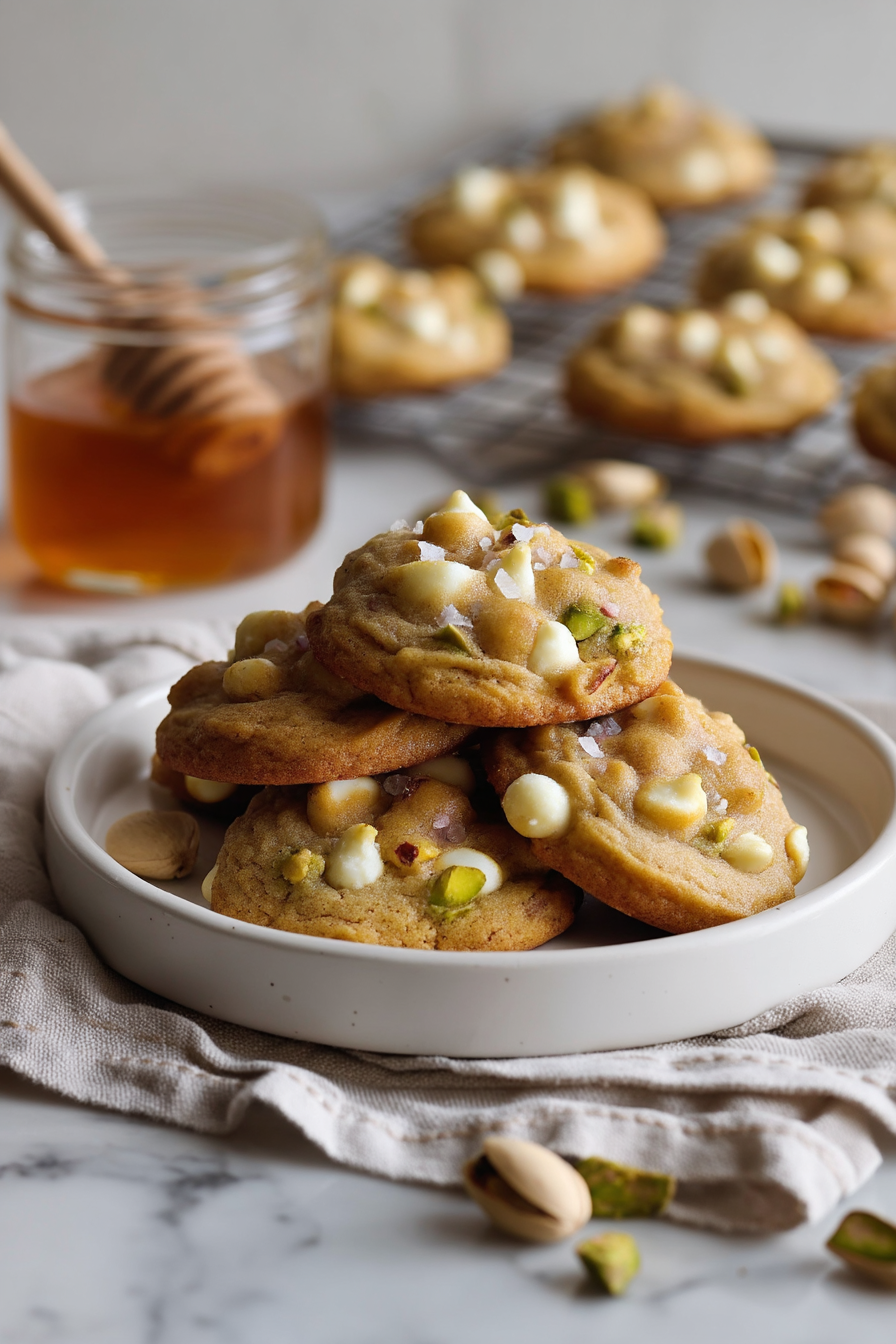 Salted Honey Pistachio Cookies