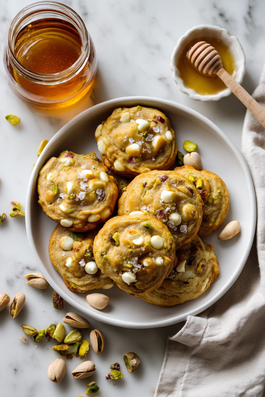Salted Honey Pistachio Cookies