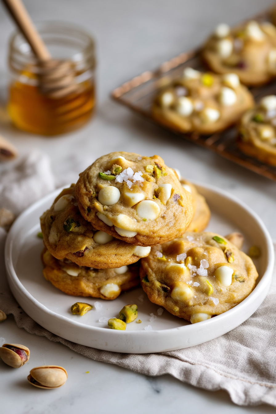 Salted Honey Pistachio Cookies