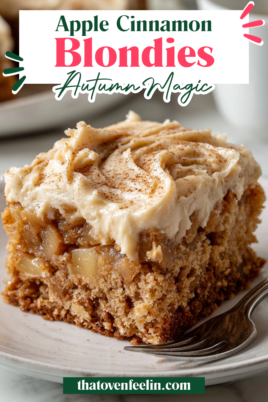 Apple Cinnamon Blondies