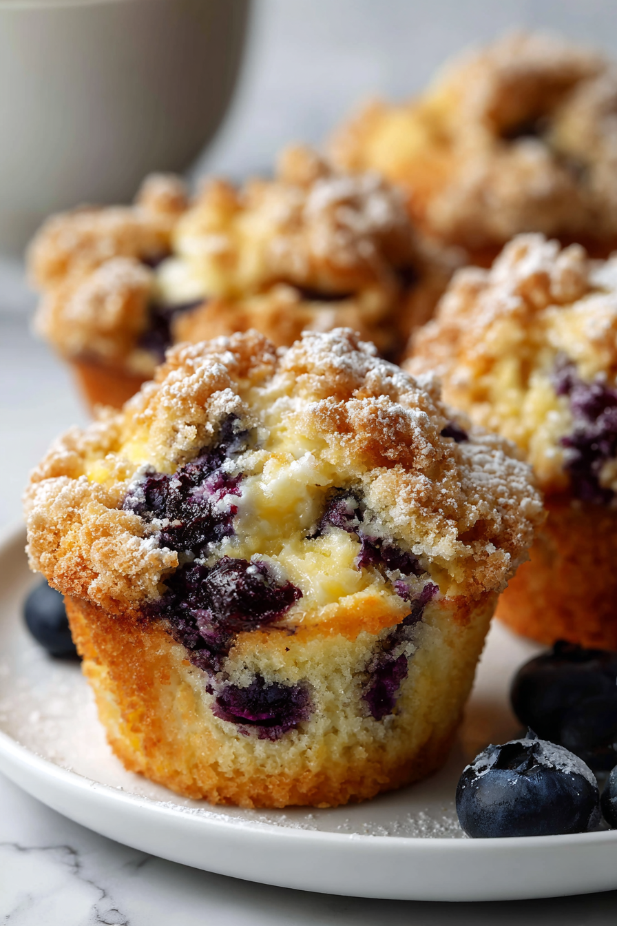 Blueberry Cream Cheese Muffins