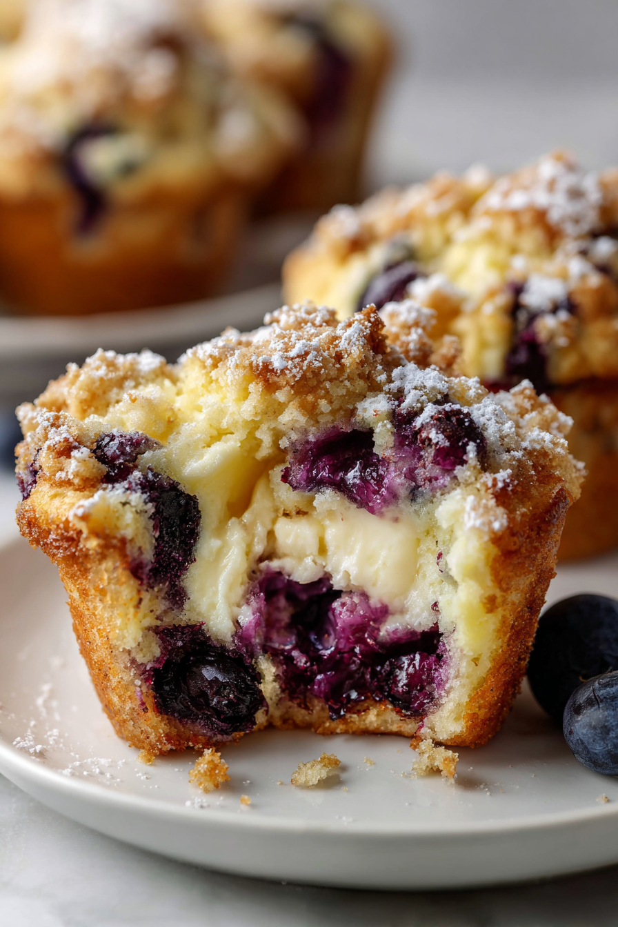 Blueberry Cream Cheese Muffins