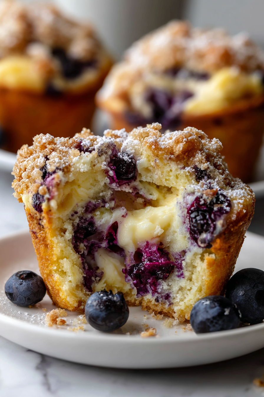 Blueberry Cream Cheese Muffins