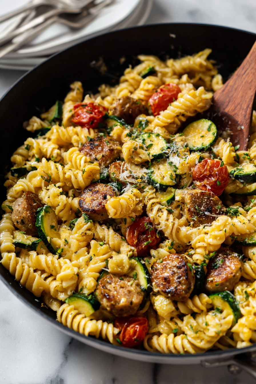Chicken Zucchini Pasta Skillet