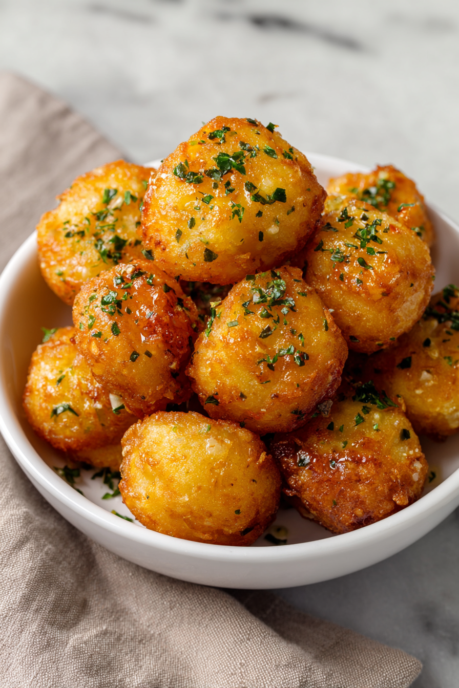 Garlic Potato Pops