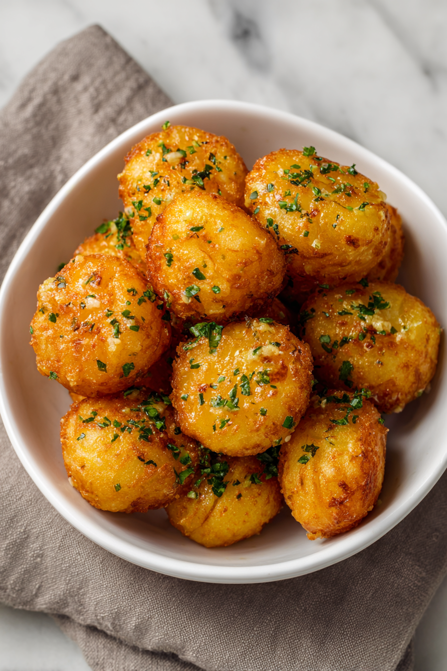 Garlic Potato Pops