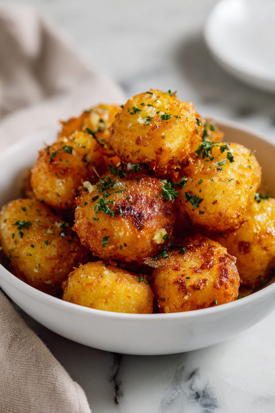 Garlic Potato Pops