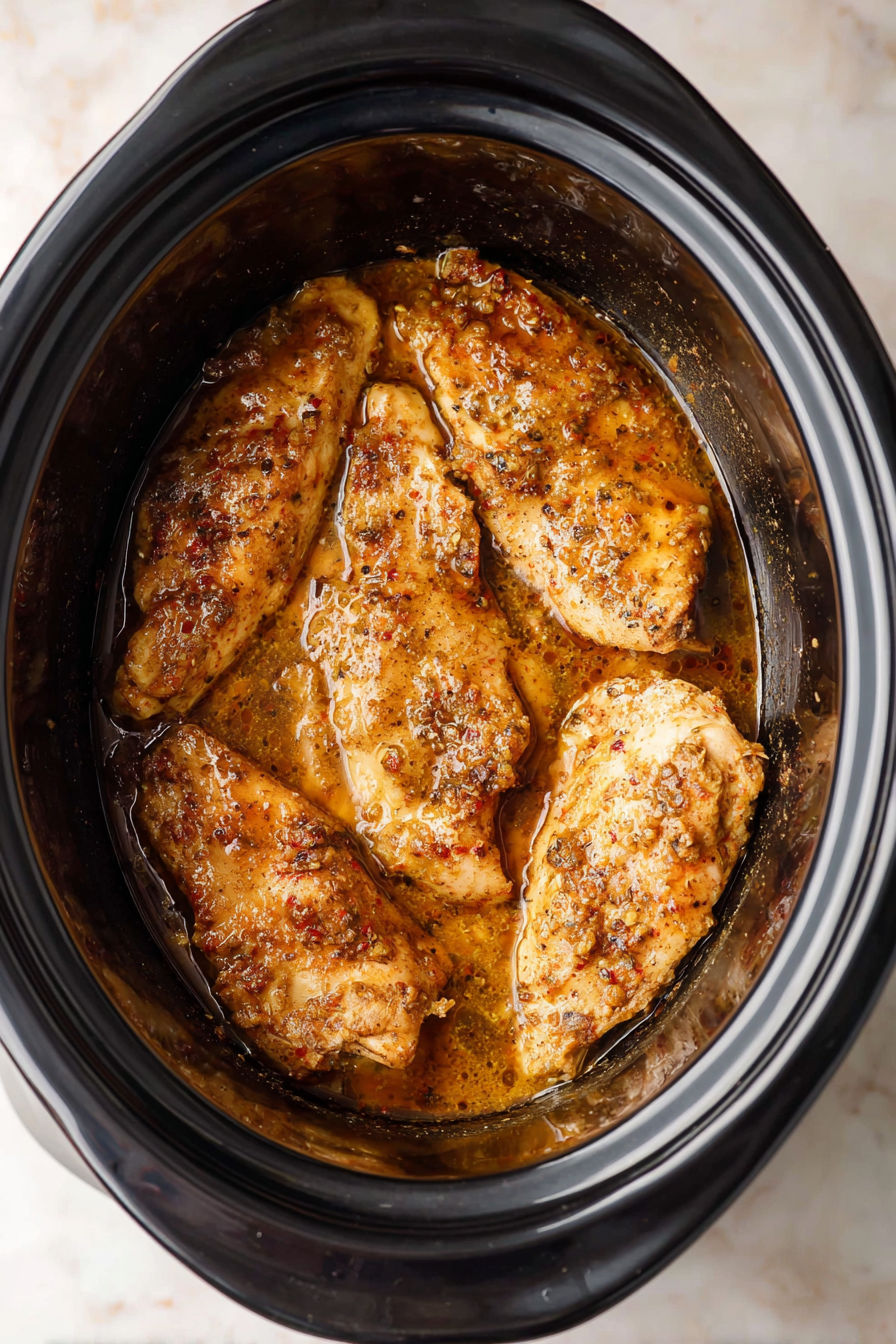 Slow Cooker Honey Mustard Chicken