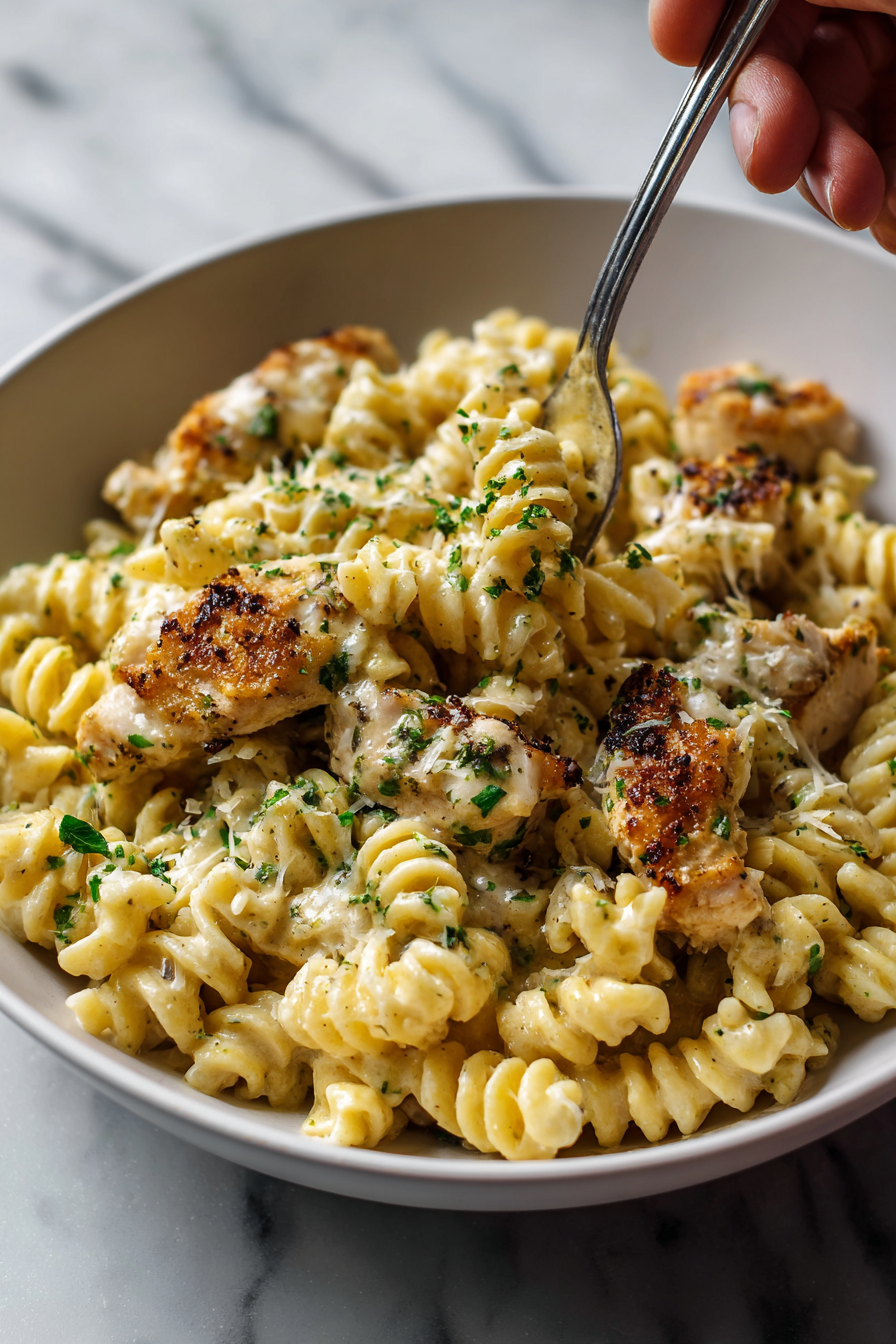 White Cheddar Chicken Pasta
