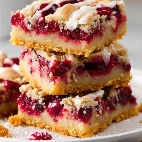 Cranberry Crumble Bars