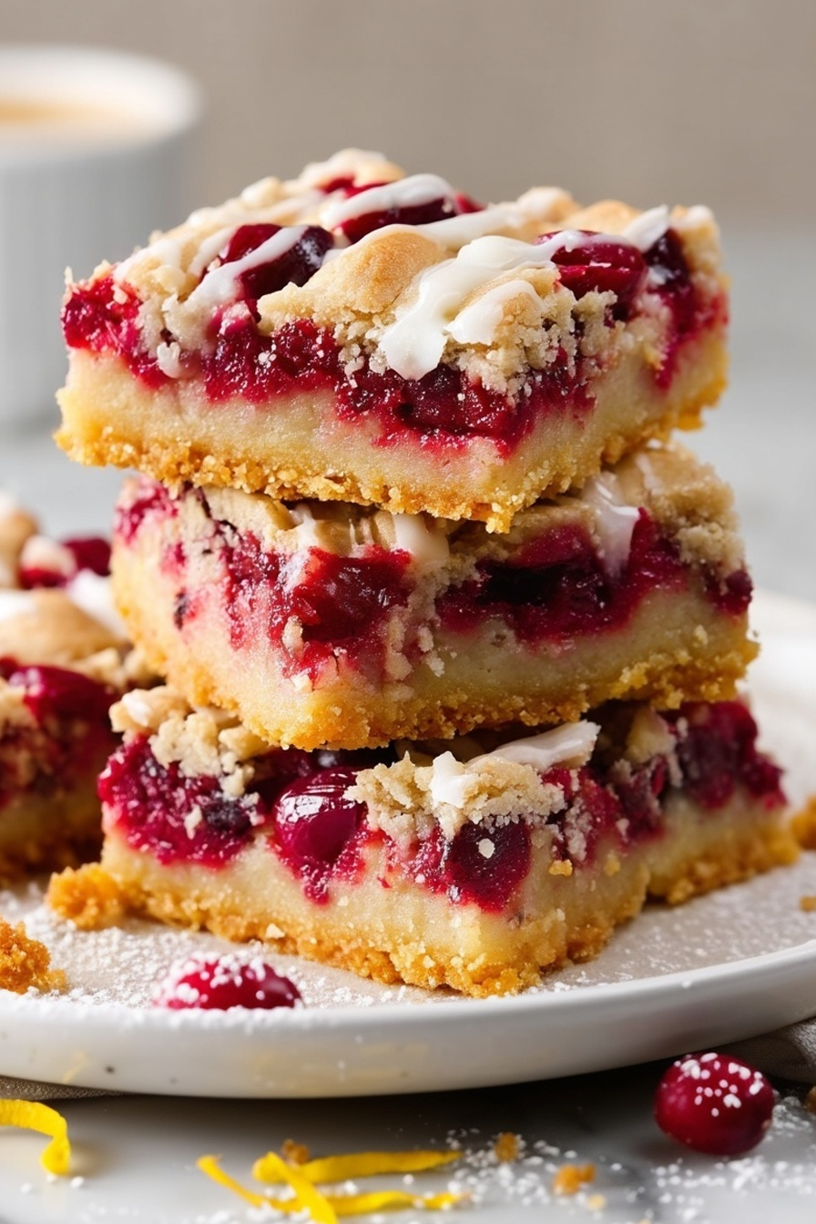 Cranberry Crumble Bars