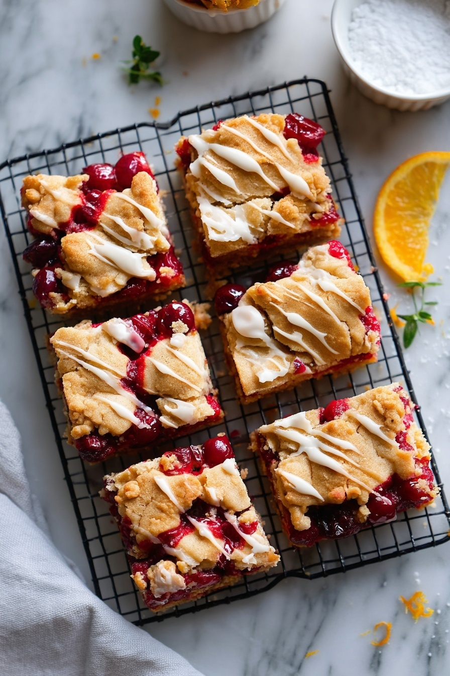 Cranberry Crumble Bars