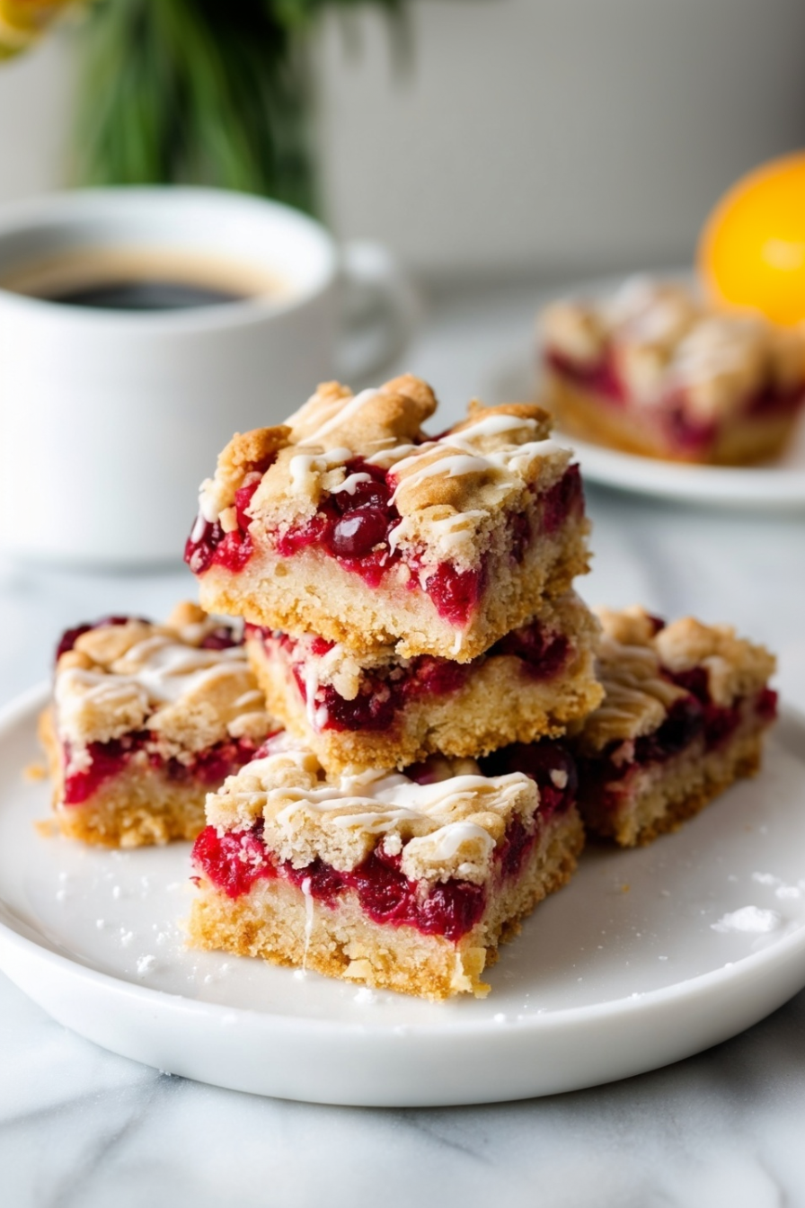 Cranberry Crumble Bars