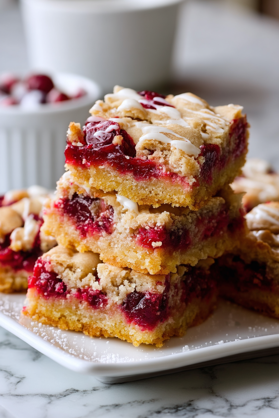 Cranberry Crumble Bars