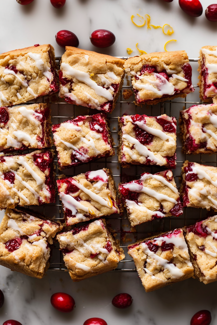 Cranberry Crumble Bars