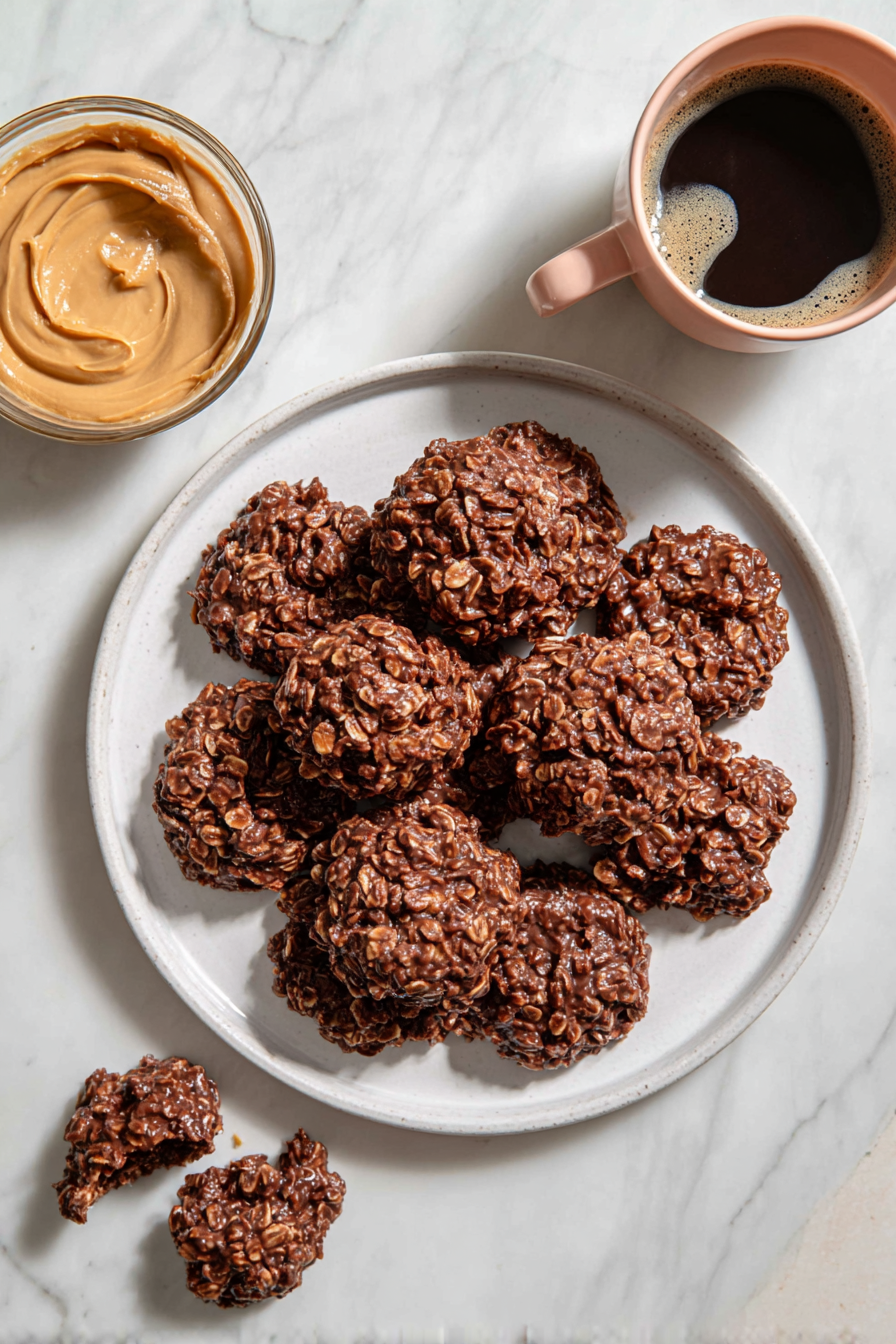 No-Bake Chocolate Peanut Butter Cookies