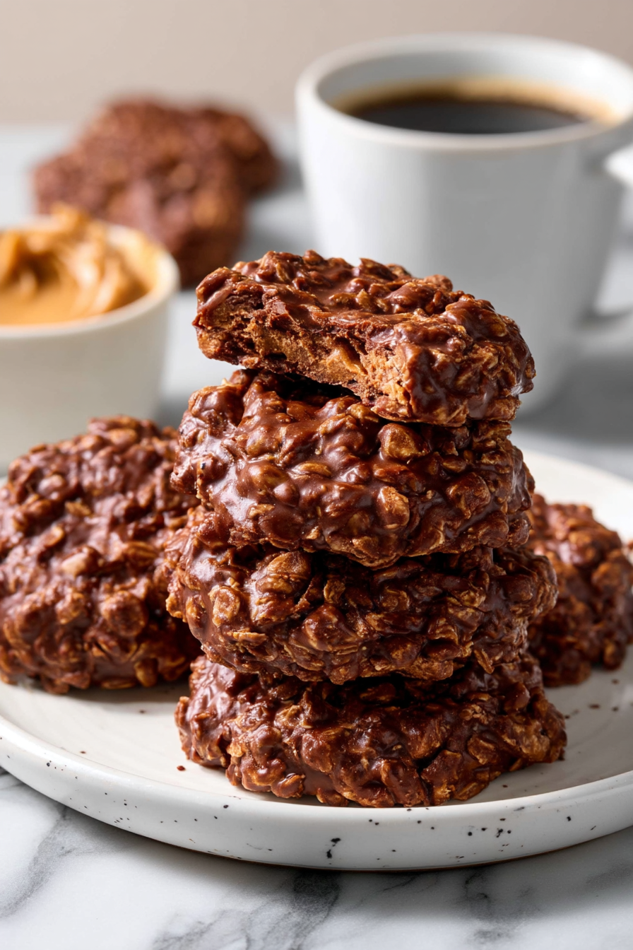 No-Bake Chocolate Peanut Butter Cookies