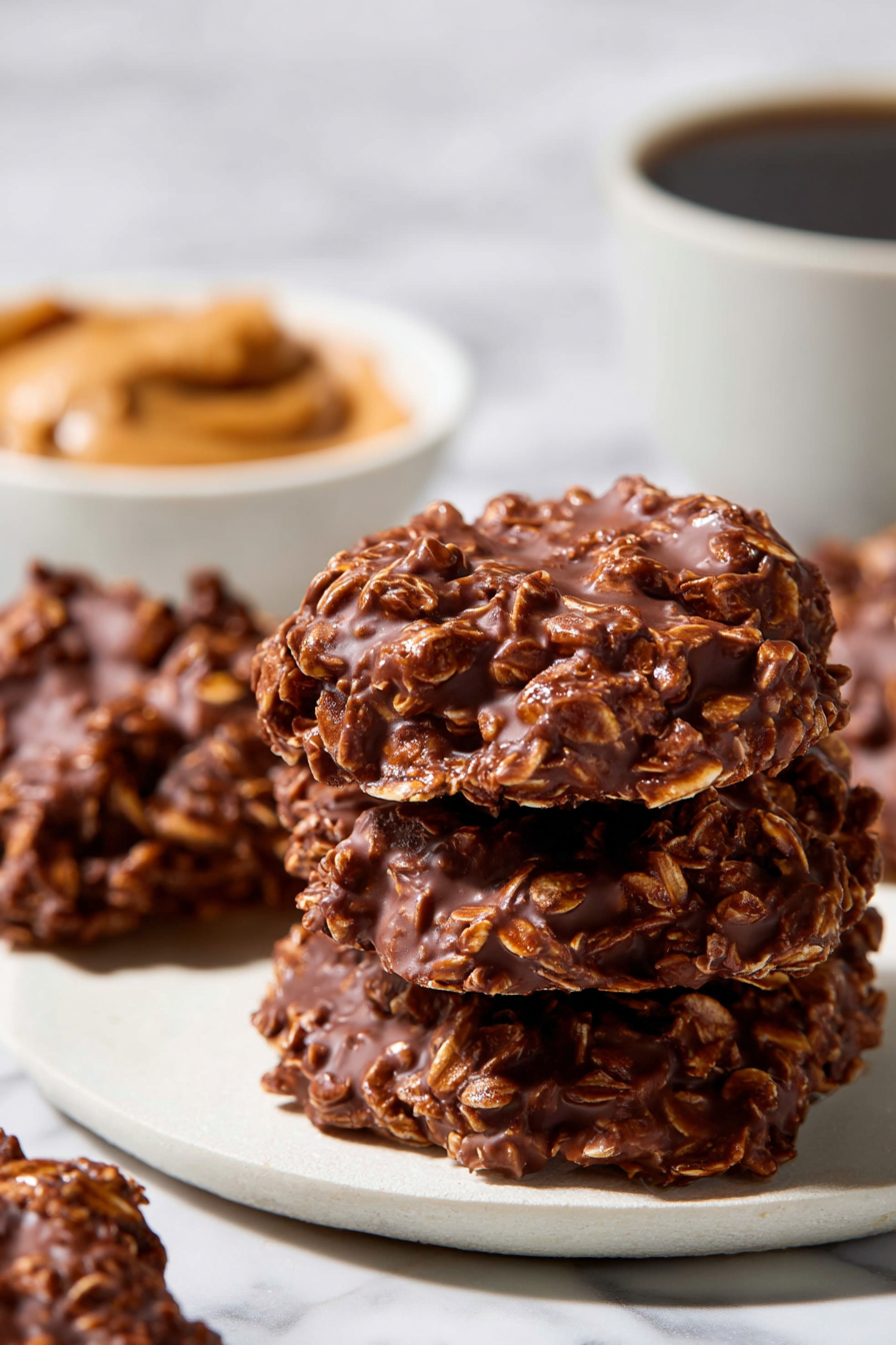No-Bake Chocolate Peanut Butter Cookies
