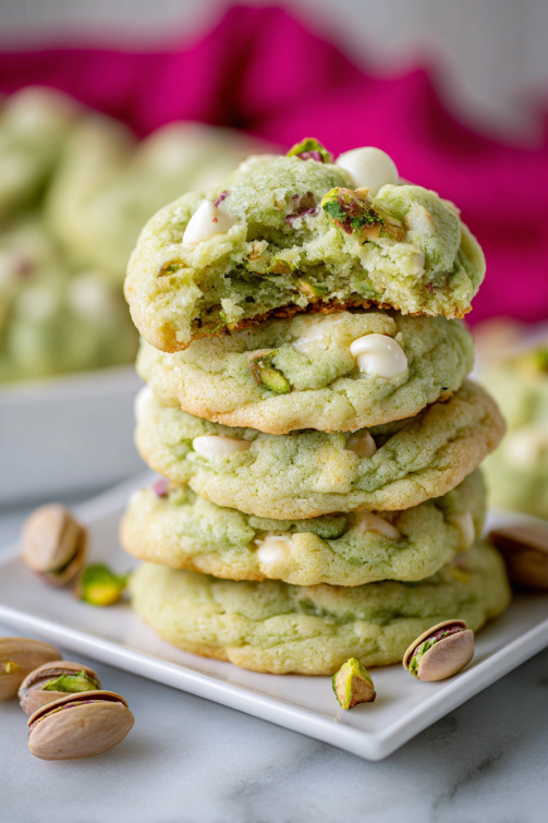 Pistachio Pudding Cookies