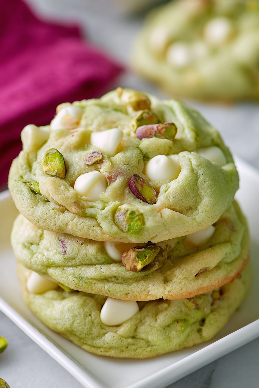 Pistachio Pudding Cookies
