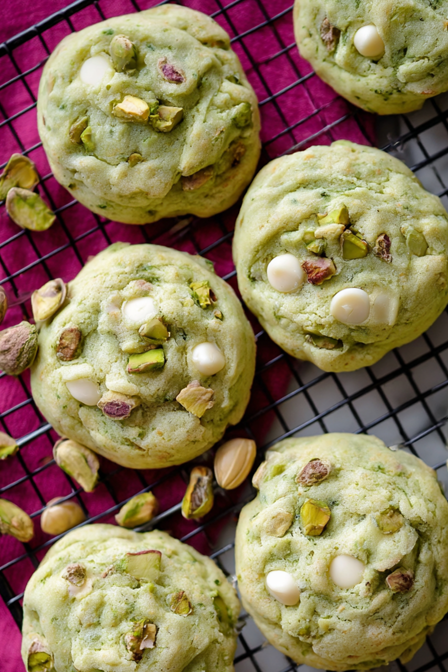 Pistachio Pudding Cookies