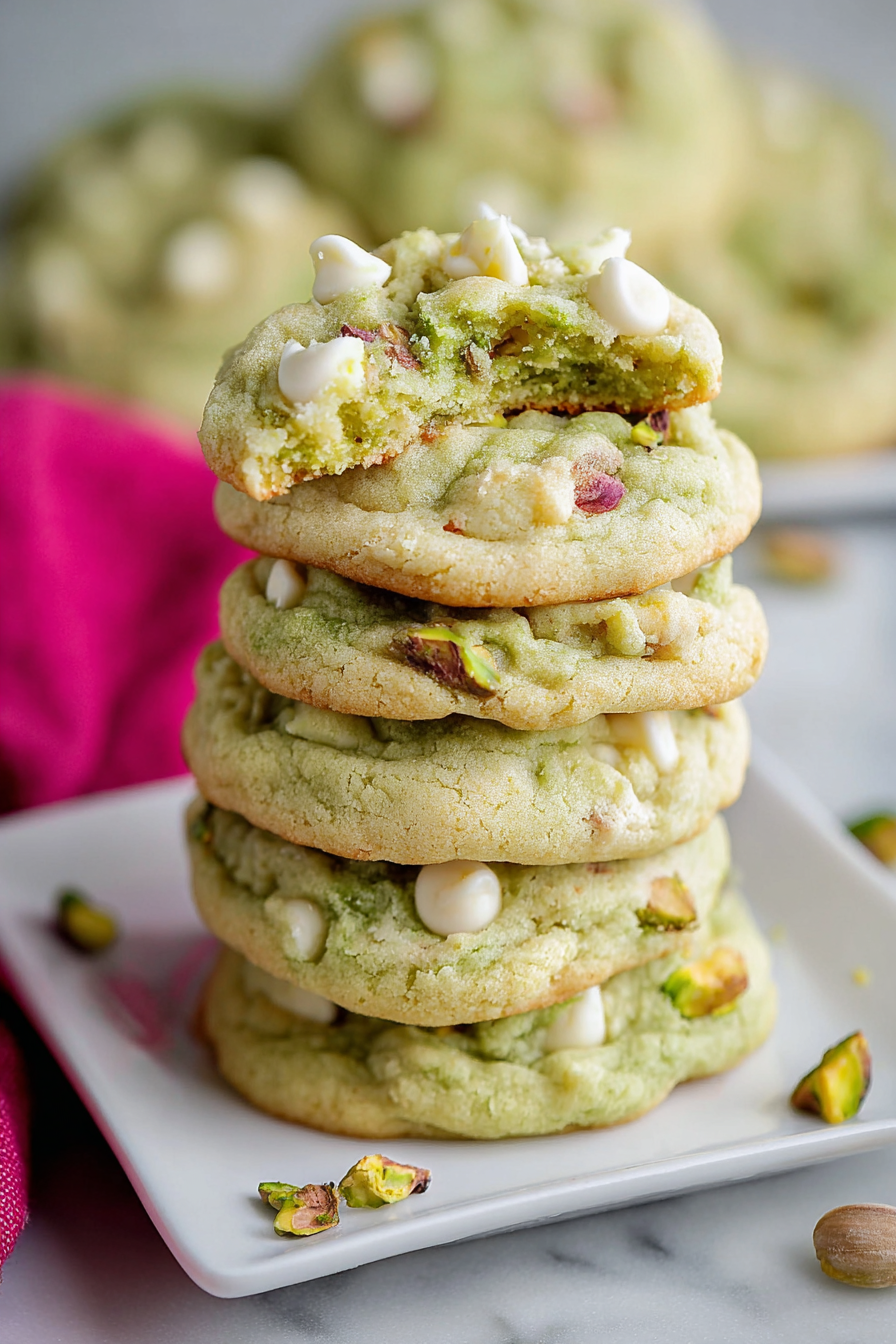 Pistachio Pudding Cookies