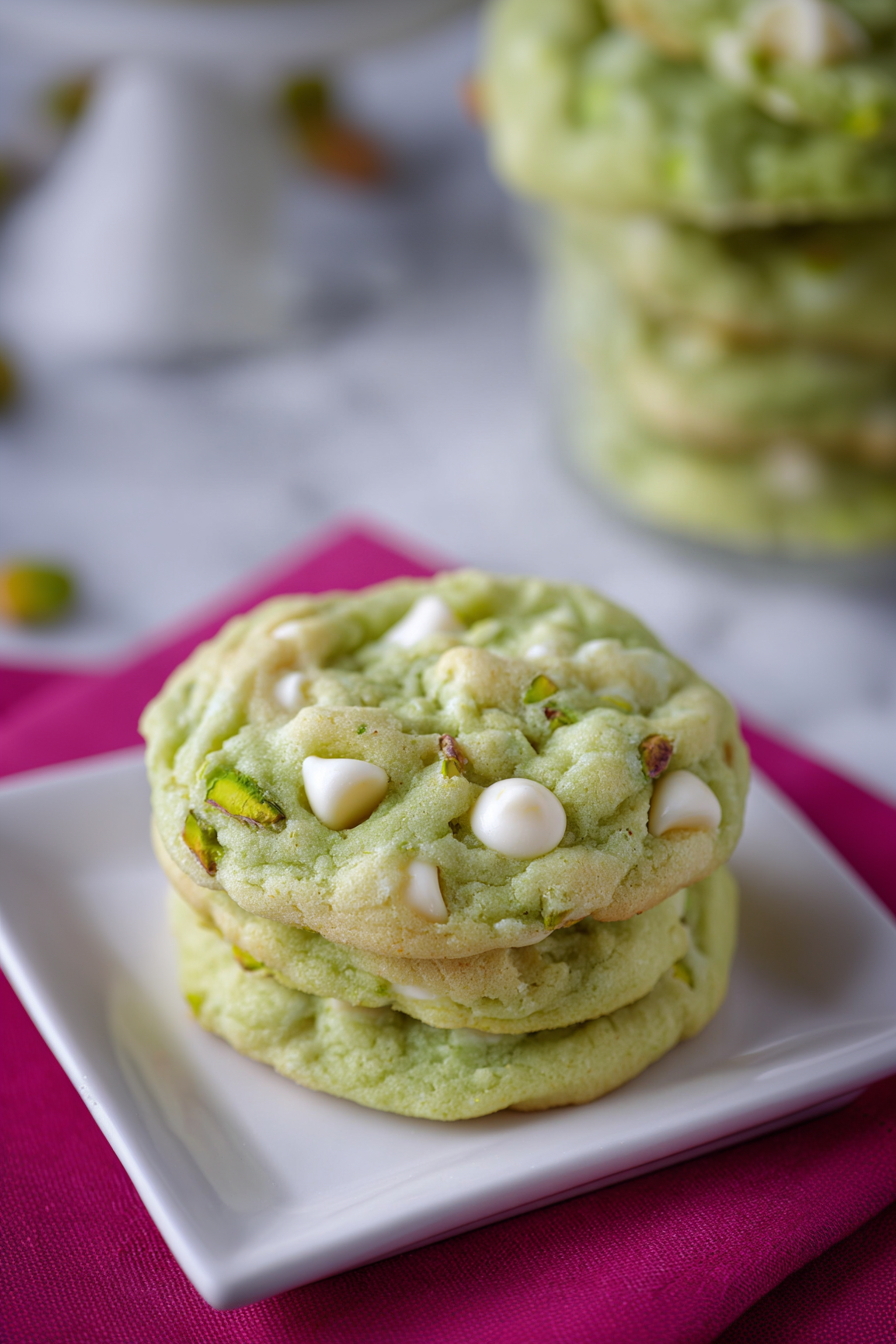 Pistachio Pudding Cookies