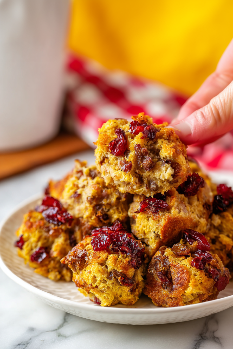 Turkey Cranberry Stuffing Balls