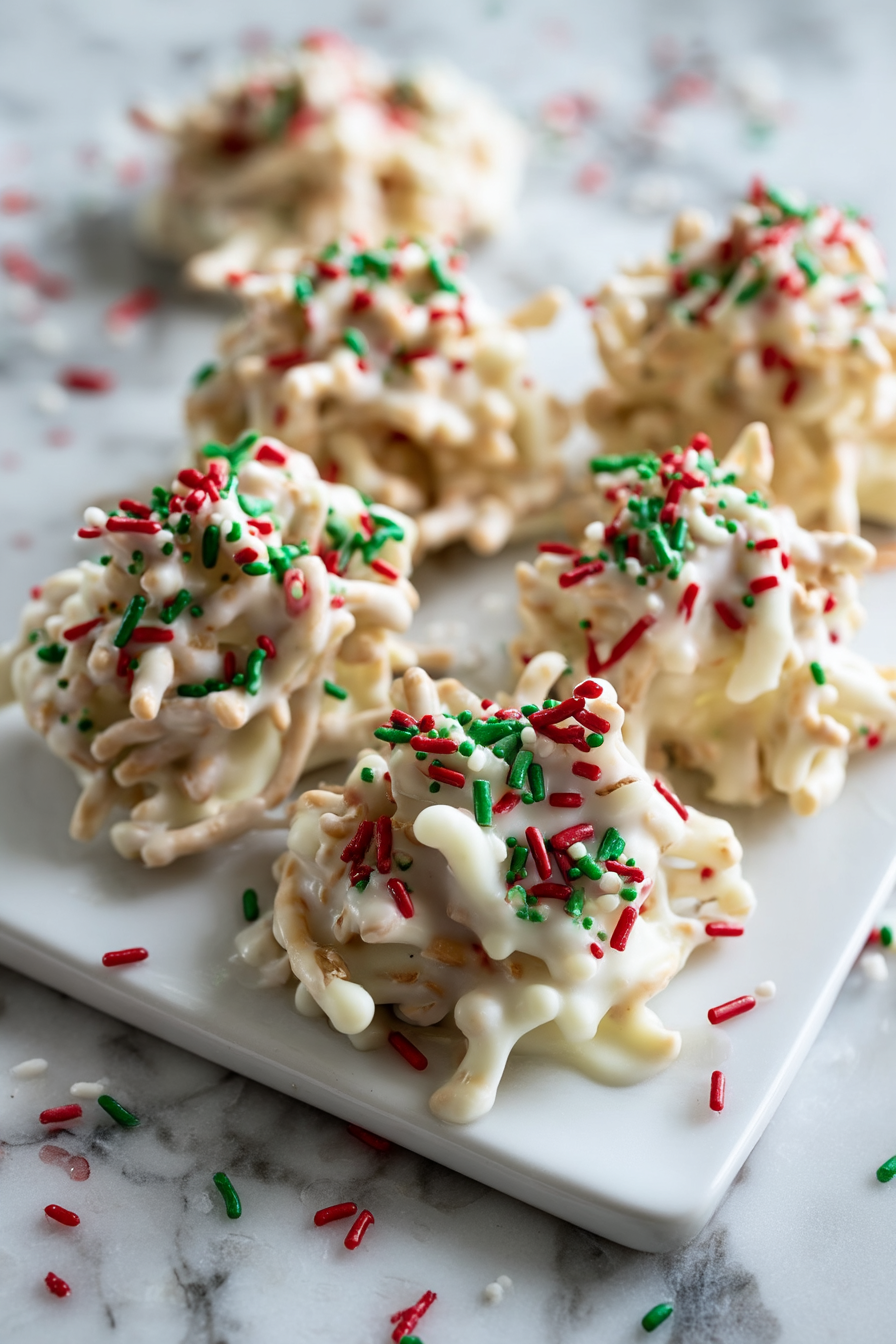 White Chocolate Haystacks