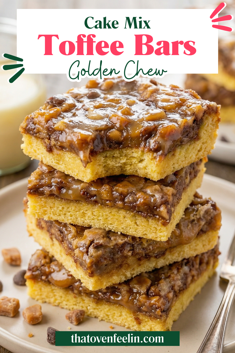 Cake Mix Toffee Bars