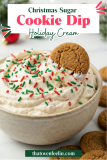Christmas Sugar Cookie Dip