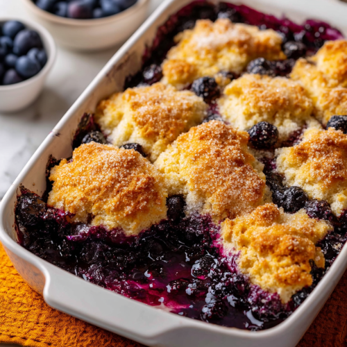 Easy Homemade Blueberry Cobbler