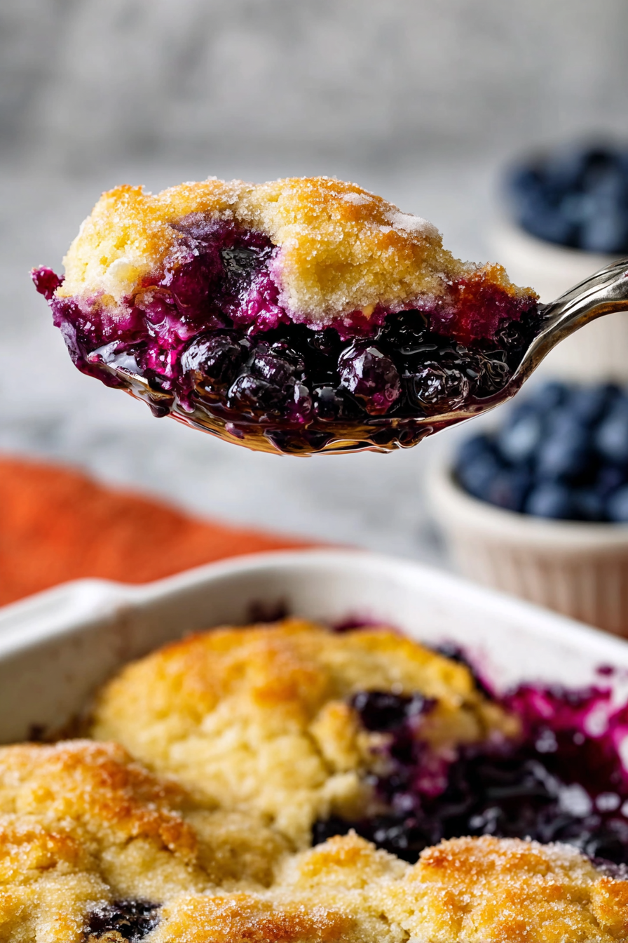 Easy Homemade Blueberry Cobbler