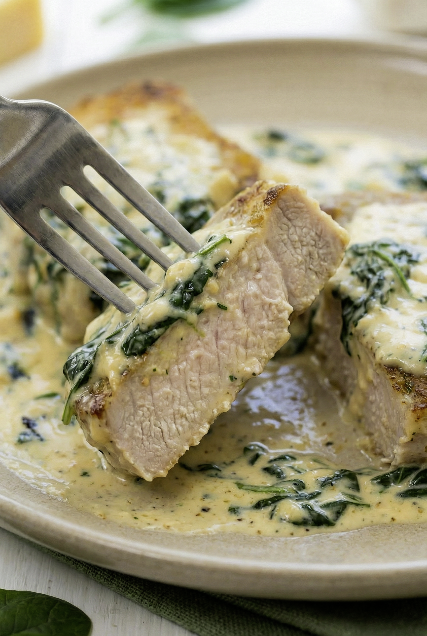 Creamy Garlic Parmesan Pork Chops