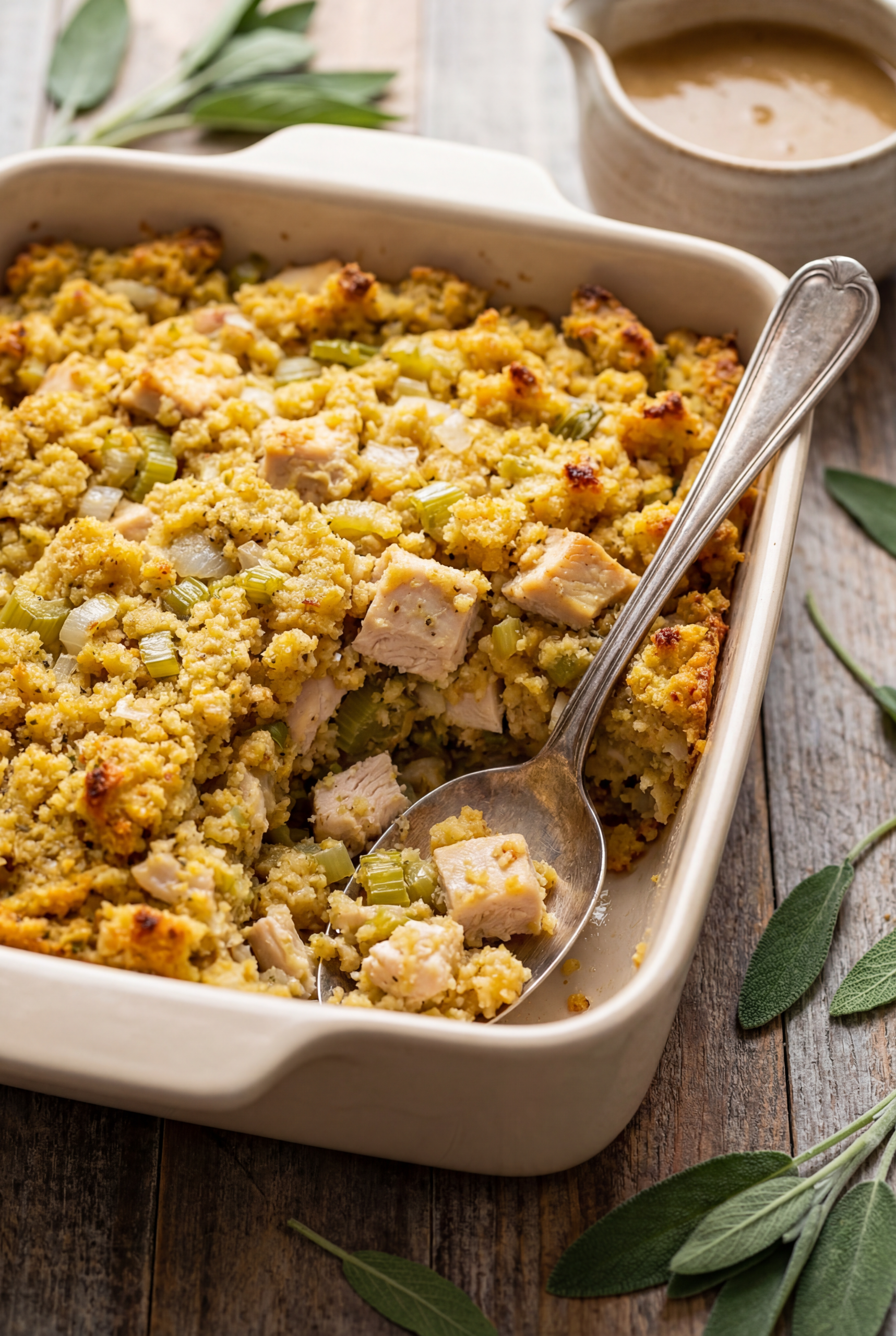 Chicken and Dressing Casserole