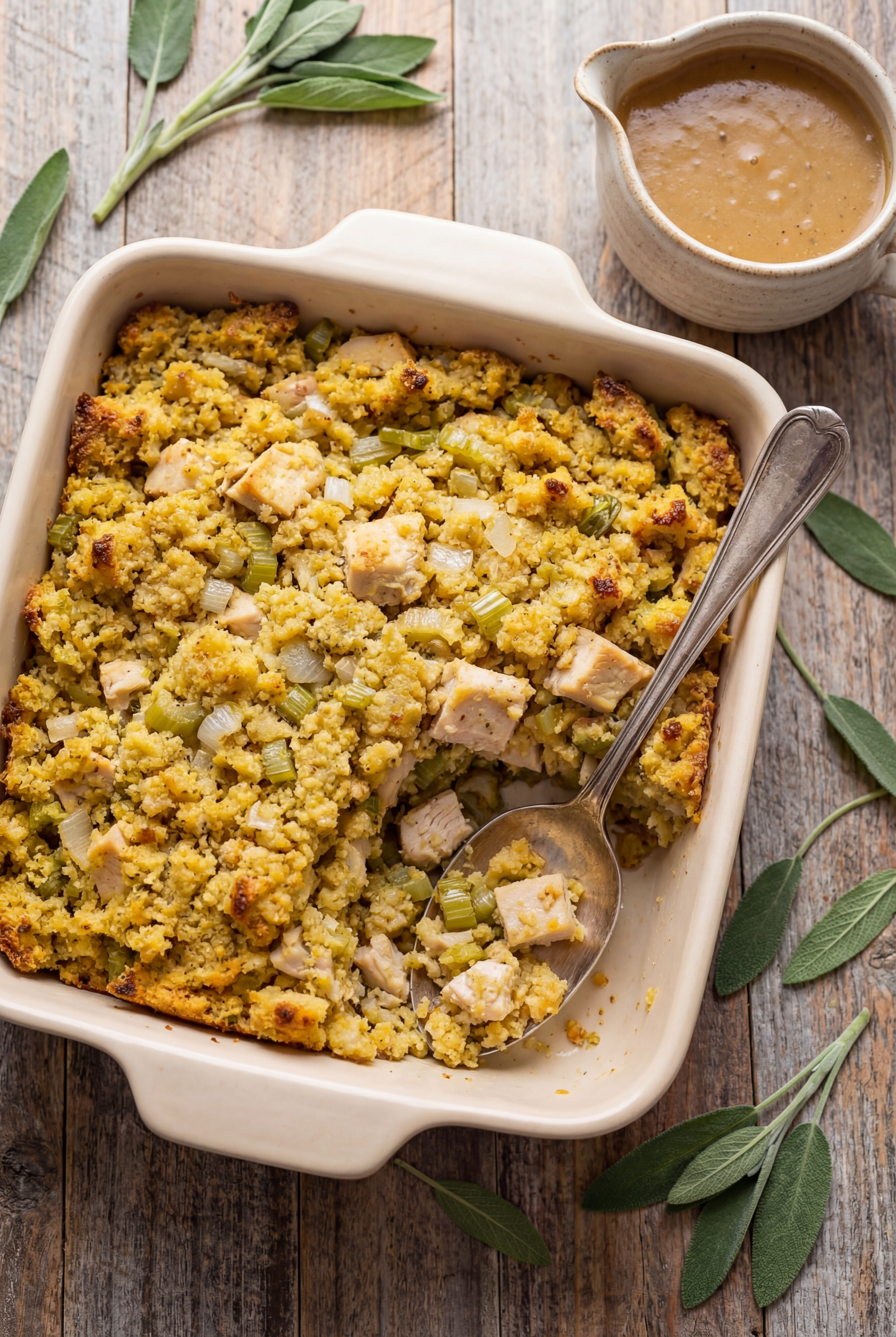 Chicken and Dressing Casserole