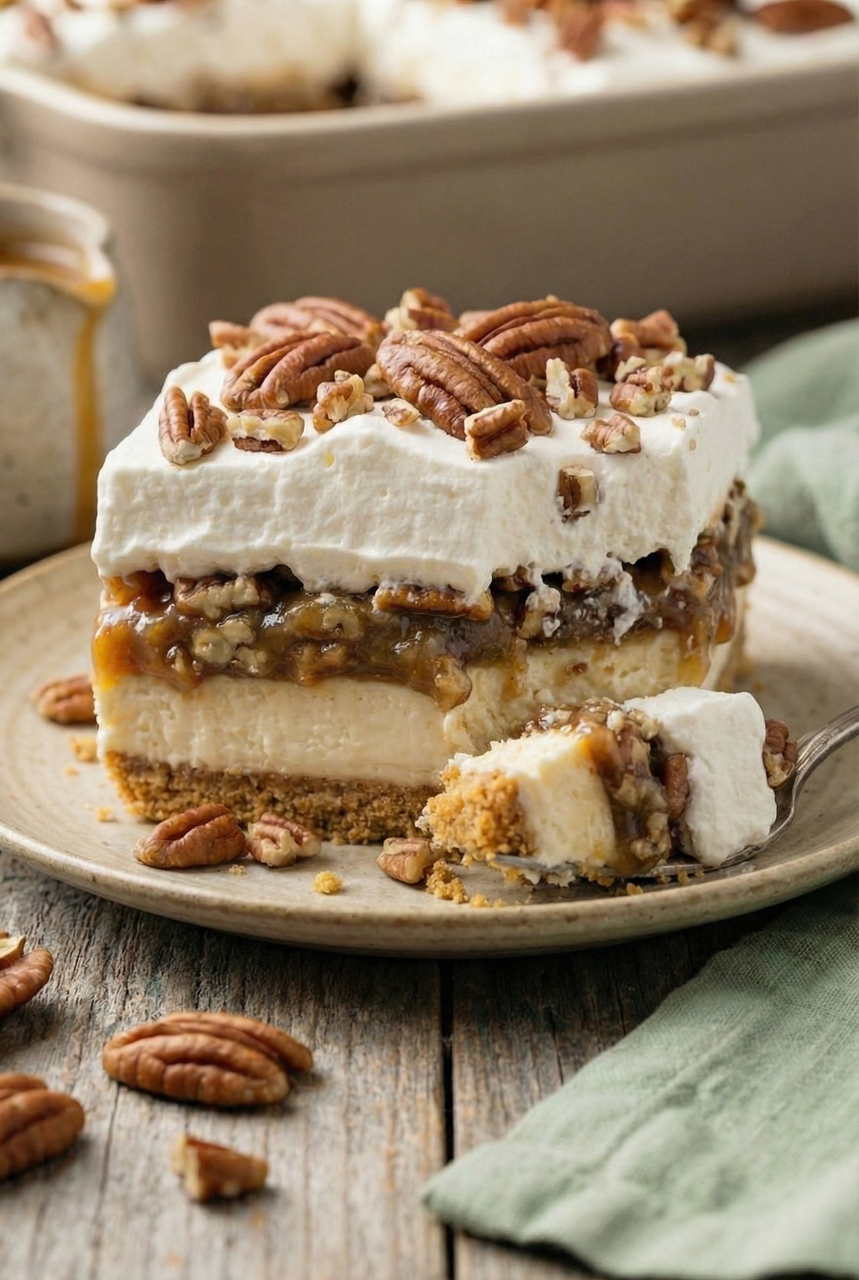No-Bake Pecan Pie Lasagna Recipe