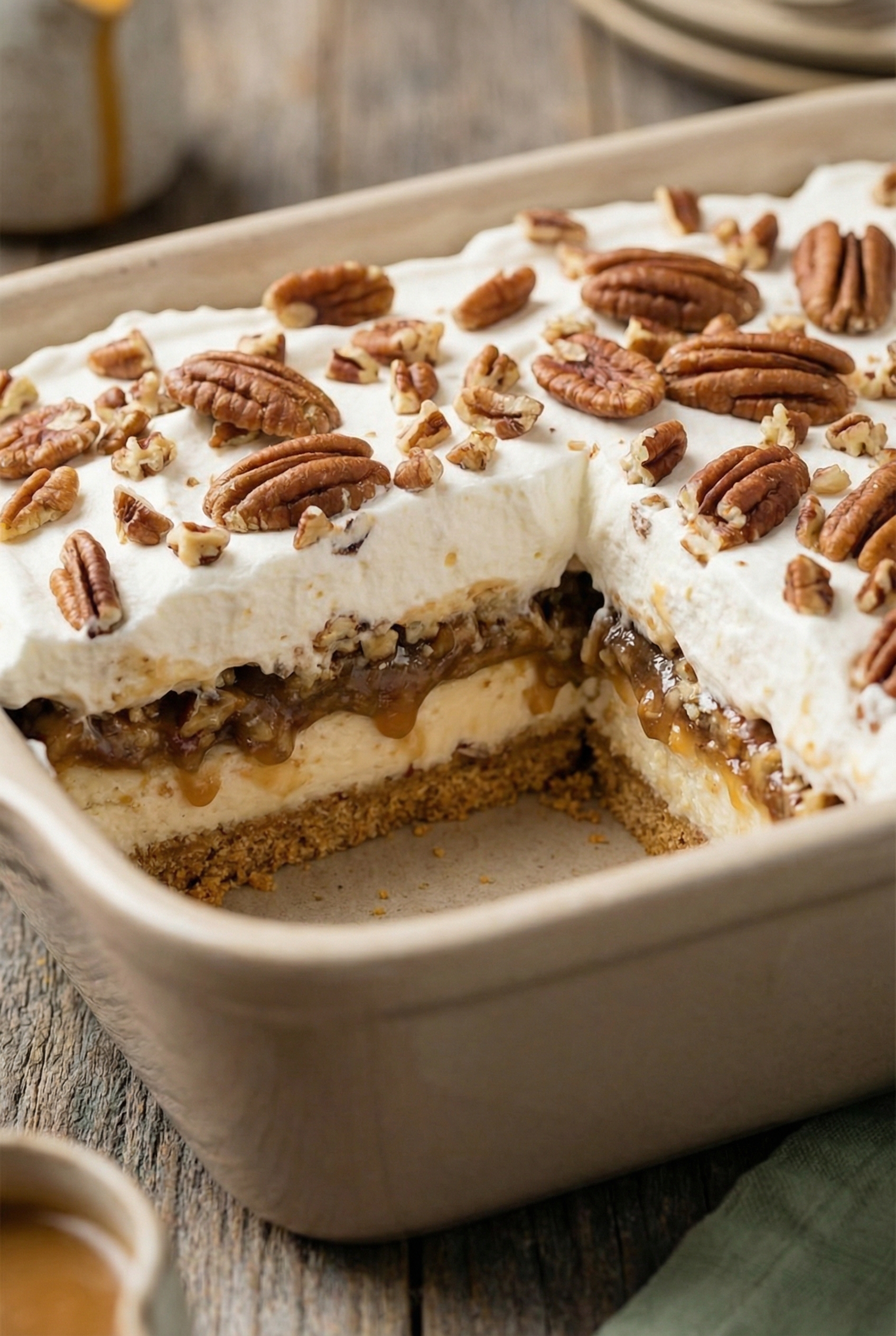 No-Bake Pecan Pie Lasagna Recipe