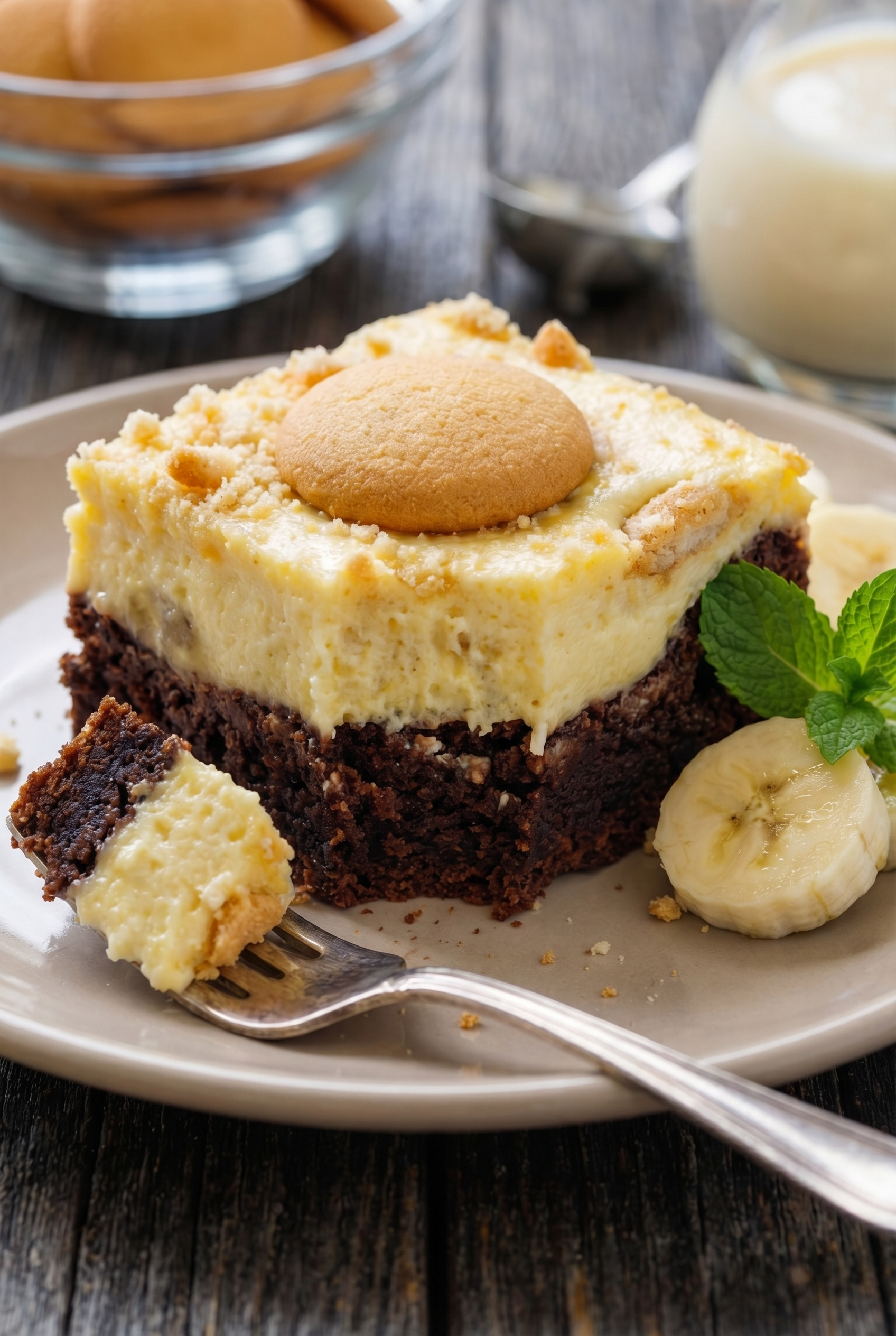 Banana Pudding Brownies