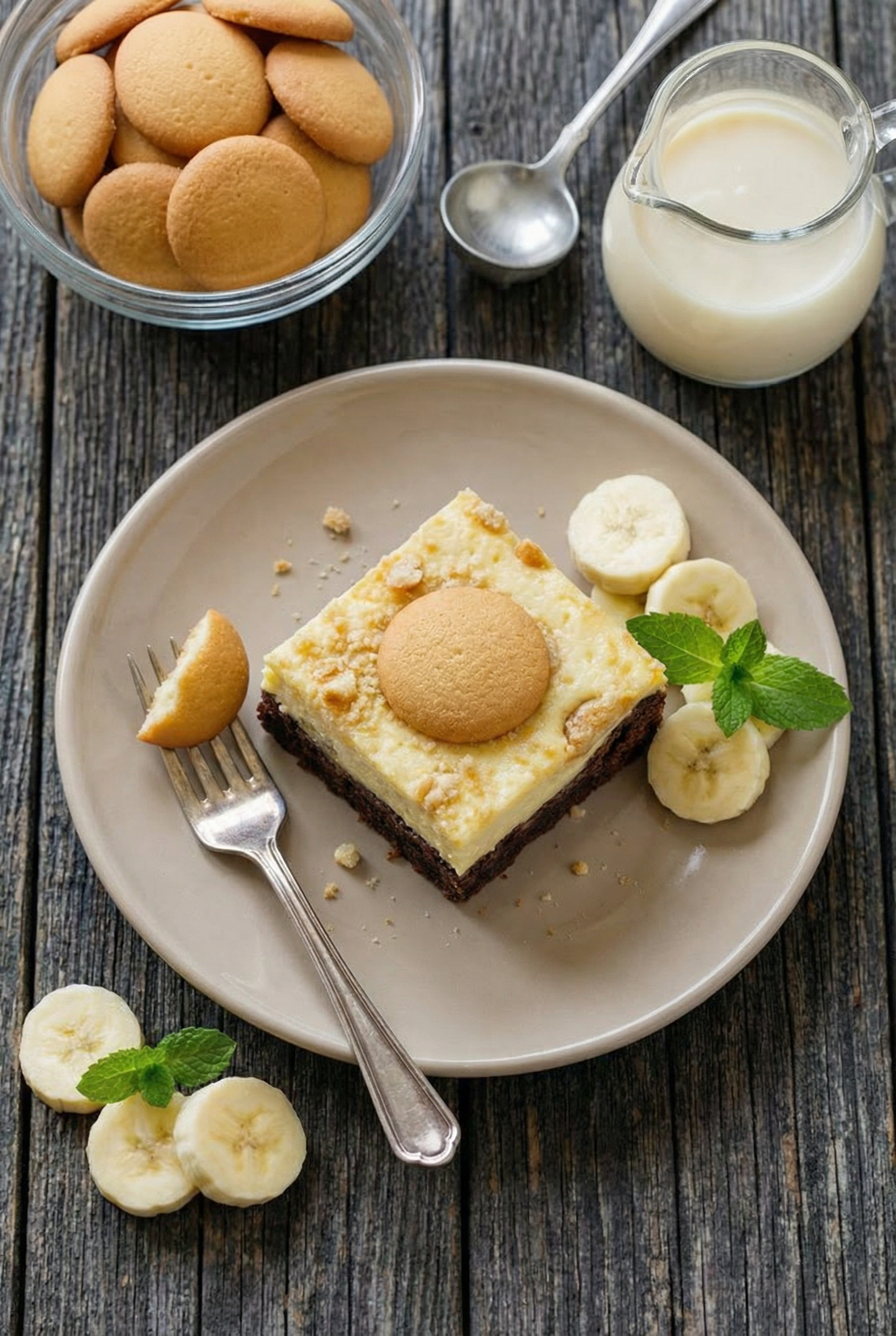 Banana Pudding Brownies